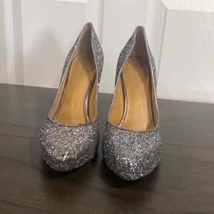 Nine West glitter heels size 9